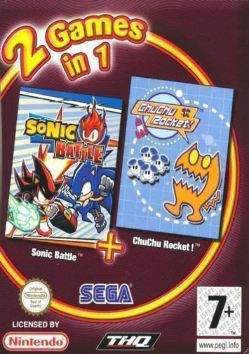 2 In 1 - Sonic Battle & ChuChu Rocket! (E) ROM