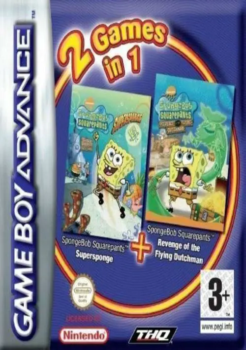 2 In 1 - SpongeBob SquarePants - SuperSponge & Les Razmoket Rencontrent Les Delajungle (E) ROM download