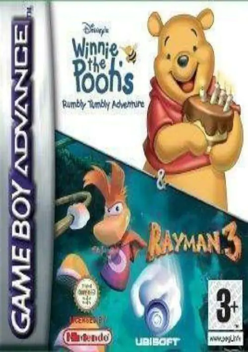 2 In 1 - Winnie The Pooh's Rumbly Tumbly Adventure & Rayman 3 (E) ROM download