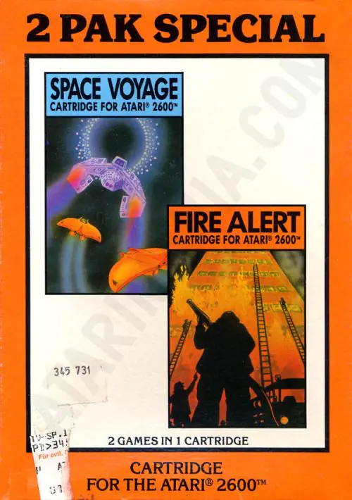  2 Pak Special Orange - Space Voyage,Fire Alert (1992) (HES) (PAL) ROM