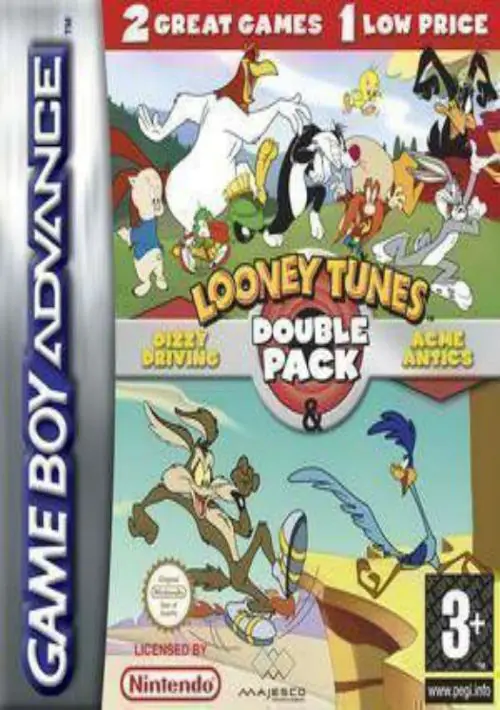 2 In 1 - Looney Tunes Double Pack - Acme Antics & Dizzy Driving (EU) ROM download