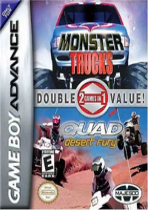 2 IN 1 - QUAD DESERT FURY & MONSTER TRUCKS ROM download