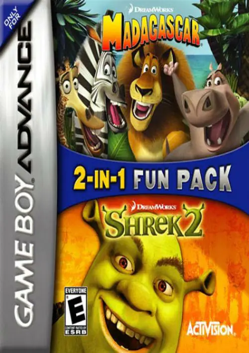 2 In 1 - Shrek 2 & Madagascar Operation Penguin ROM download