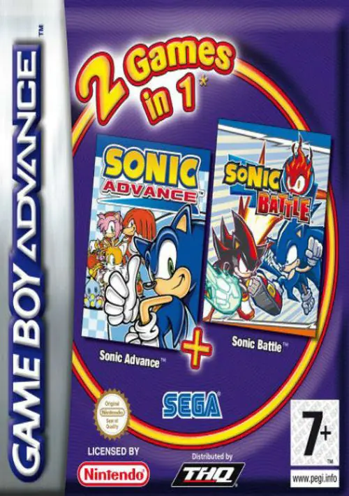 2 In 1 - Sonic Advance & Sonic Battle (sUppLeX) (EU) ROM download
