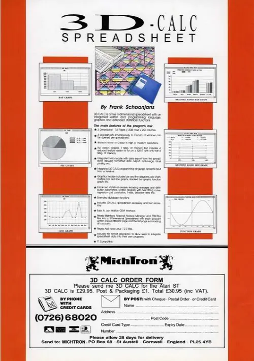 3D Calc+ v2.3 (19xx)(Schoonjans, Frank)(fr) ROM download