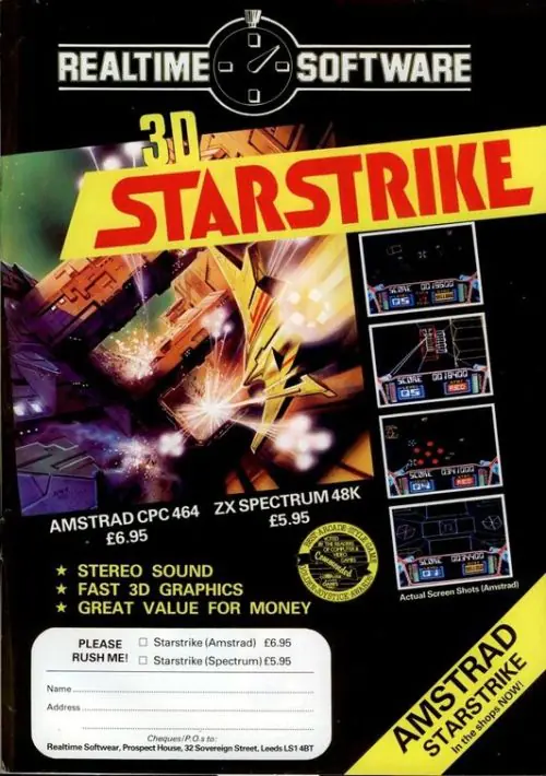 3D Starstrike (UK) (1985) [a1].dsk ROM download