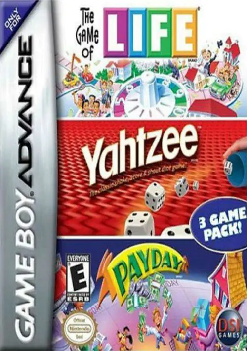 3 In 1 - Life Yahtzee Payday GBA ROM download