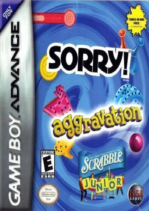 3 In 1 - Sorry Aggravation Scrabble Junior ROM download