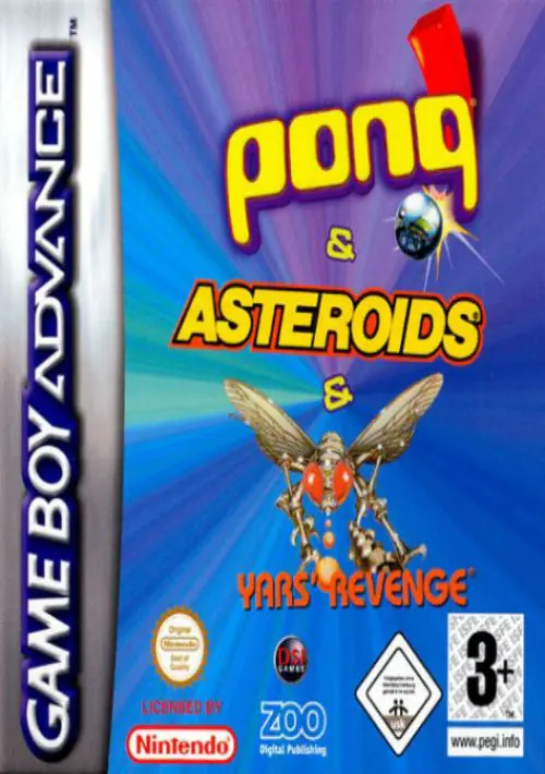 3 In 1 - Yar's Revenge Pong Asteroids GBA ROM