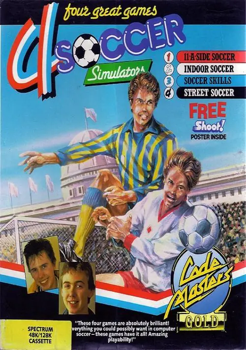 4 Soccer Simulators - Street Soccer (1989)(Codemasters Gold)[48-128K] ROM download