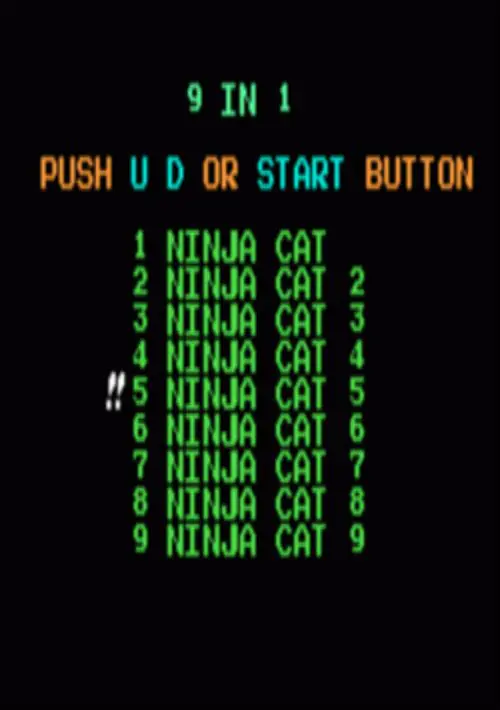 9-in-1 - Ninja Cat (Cattou Ninden Teyandee) ROM download