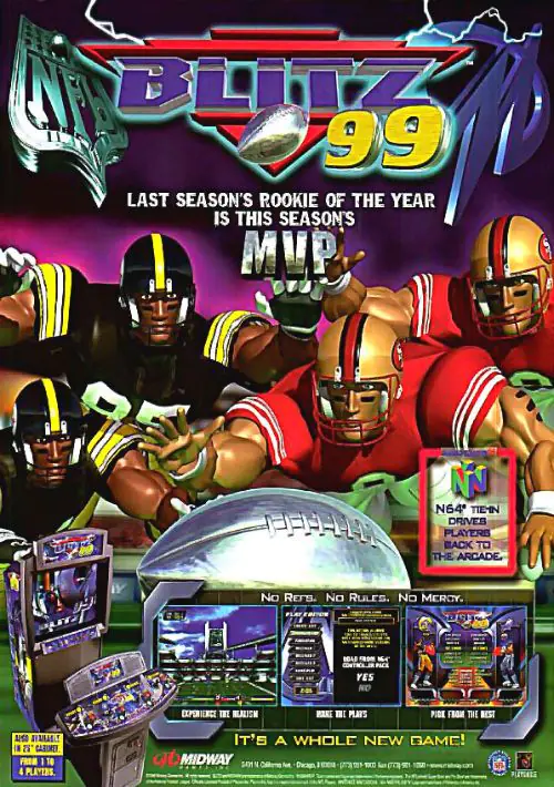 NFL Blitz '99 (ver 1.30, Sep 22 1998) ROM