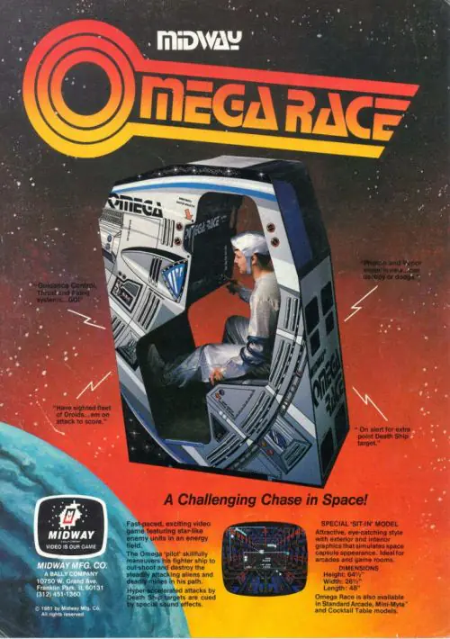 Omega Race (1982)(Midway) ROM download