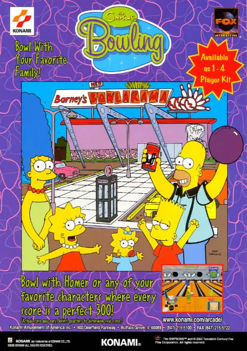 Simpsons Bowling (GQ829 UAA) ROM