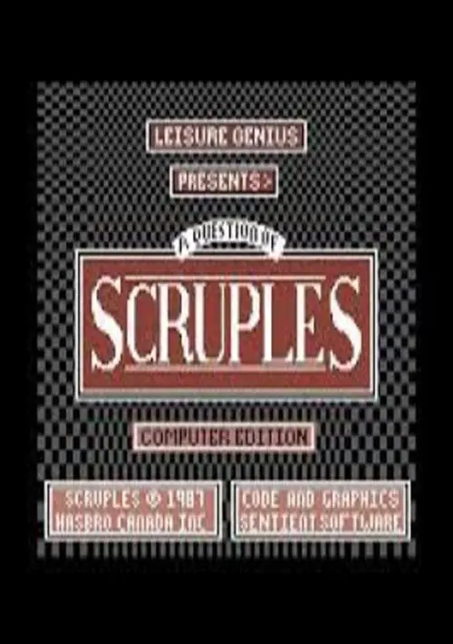 A Question Of Scruples (1987)(Leisure Genius)[b][a][128K] ROM