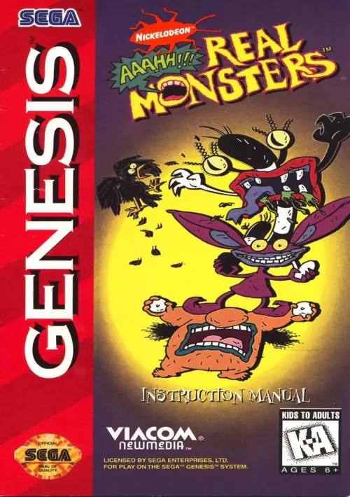 Aaahh!!! Real Monsters (Europe) ROM download