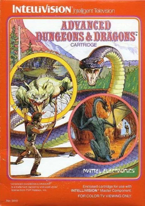 Advanced Dungeons & Dragons (1982)(Mattel) ROM download
