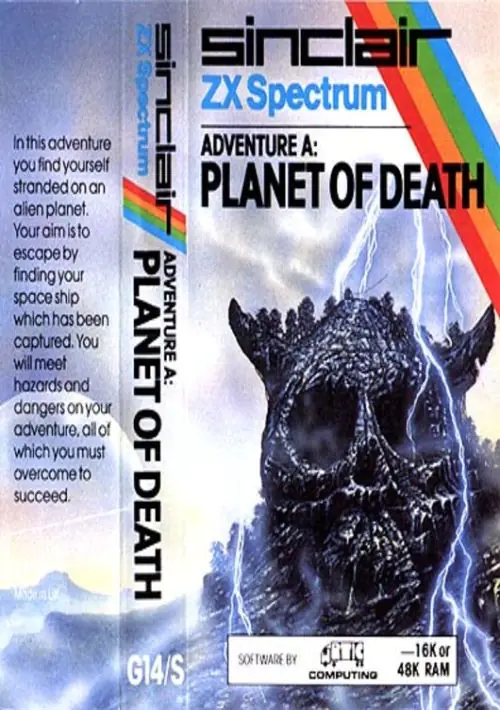 Adventure A - The Planet Of Death (1982)(Sinclair Research)[16K][re-release] ROM download