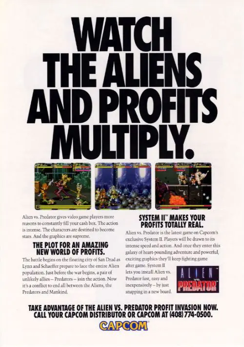 Alien vs. Predator (USA 940520) ROM download