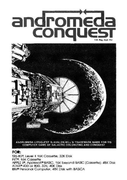 Andromeda Conquest (1982)(Avalon Hill)[BAS] ROM download