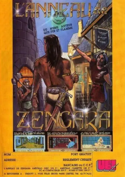 Anneau De Zengara, L' (1987) (Disk 1 Of 2) [a1].dsk ROM download