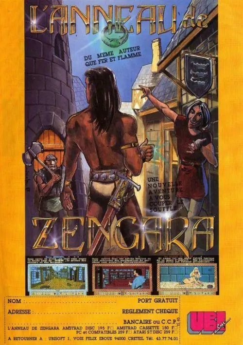 Anneau De Zengara, L' (1987) (Disk 2 Of 2) [a1].dsk ROM download