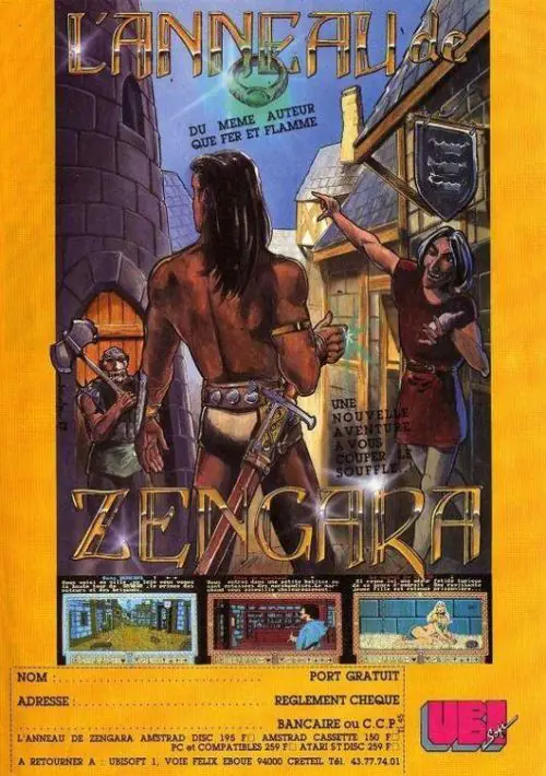 Anneau De Zengara, L' (1987) (Disk 2 Of 2).dsk ROM download