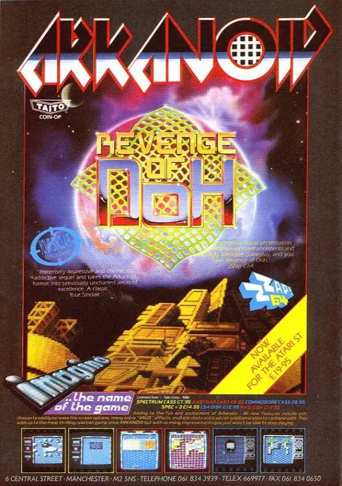 Arkanoid II - Revenge Of Doh (1988)(The Hit Squad)[128K][re-release] ROM download