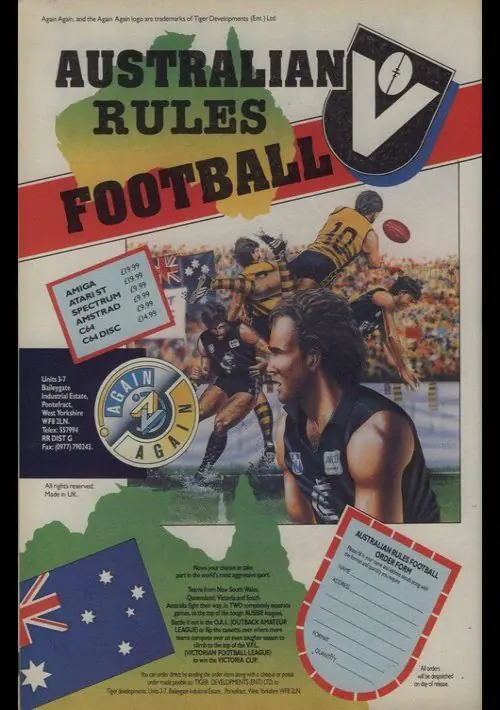 Australian Rules Football (UK) (1990).dsk ROM download