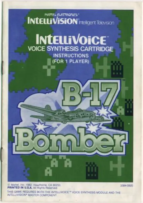 B-17 Bomber (1981) (Mattel) [!] ROM