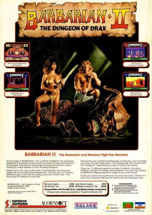 Barbarian II (1989)(Superior)[BARB Start] ROM download