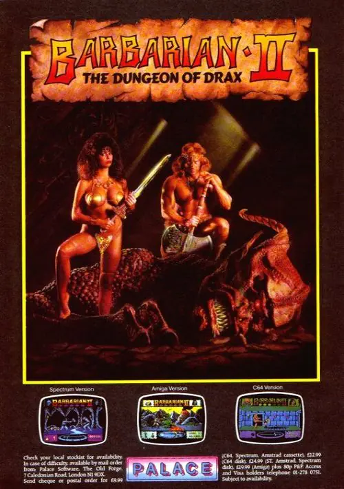 Barbarian II - The Dungeon Of Drax (1988)(IBSA)(Side A)[48K] ROM download