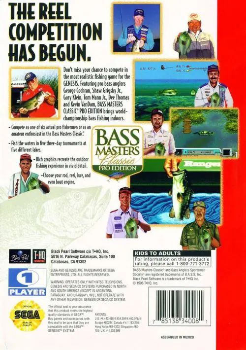 Bass Masters Classic Pro Edition ROM download