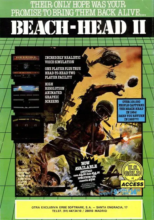 Beach-Head II - The Dictator Strikes Back! (1986)(Americana Software)(Side A)[re-release] ROM download