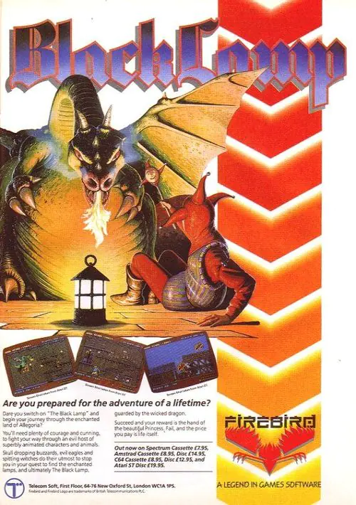Black Lamp (1988)(Firebird Software)[48-128K][BleepLoad] ROM download