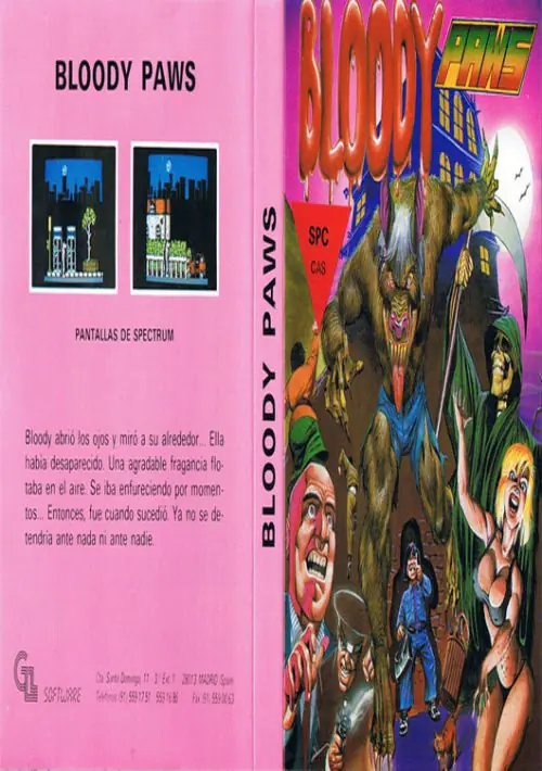 Bloody Paws (1990)(G.LL. Software)(es)(Side B)[a][48-128K] ROM download