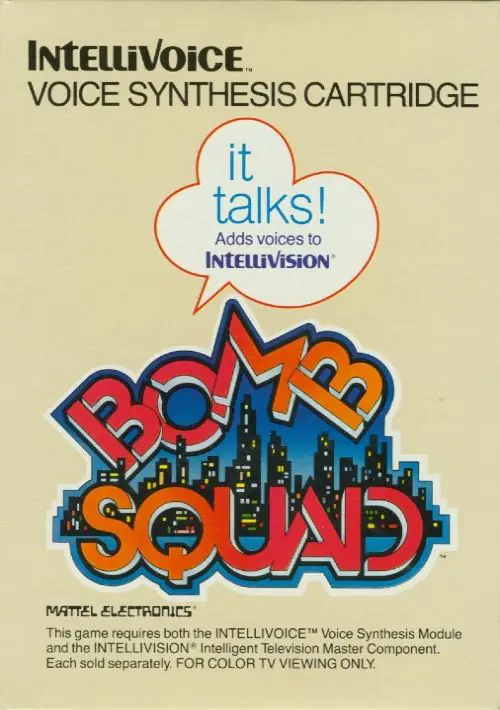 Bomb Squad (1982) (Mattel) ROM download