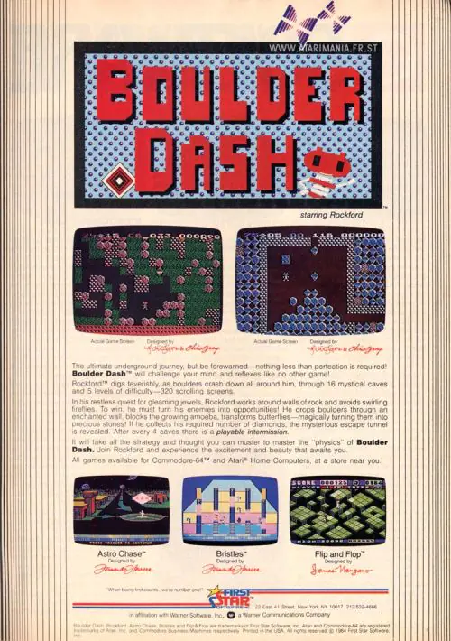 Boulder Dash (1984)(First Star) ROM