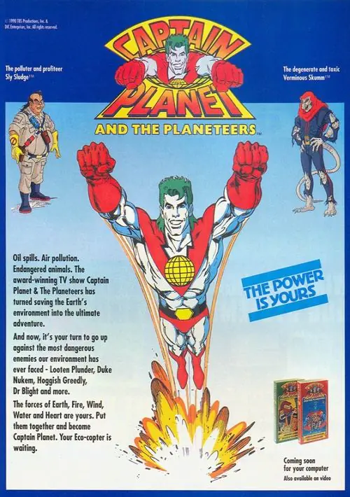 Captain Planet (UK) (1990) [t1].dsk ROM download