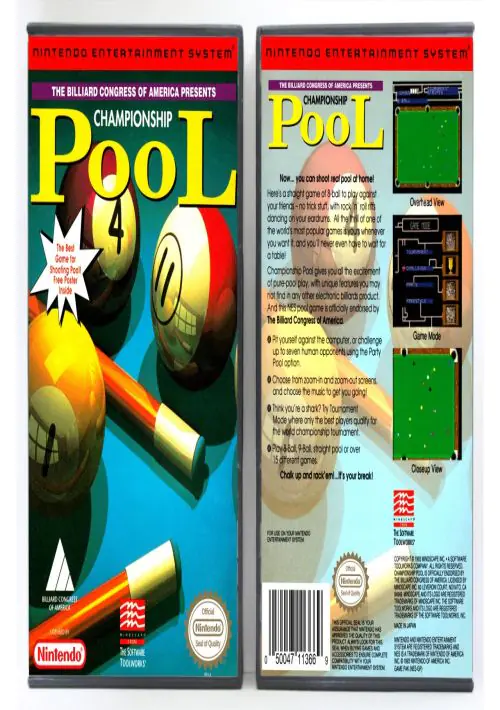 Championship Pool ROM Download - Sega Genesis(Megadrive)
