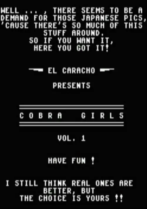 Cobra Girls Vol. 1 (PD) ROM download