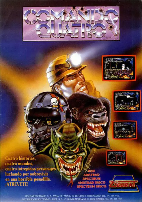 Comando Quatro (S) (1989) [a2].dsk ROM download