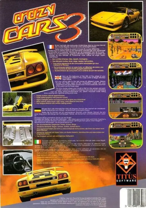 Crazy Cars 3 (UK) (1992) [a1].dsk ROM download