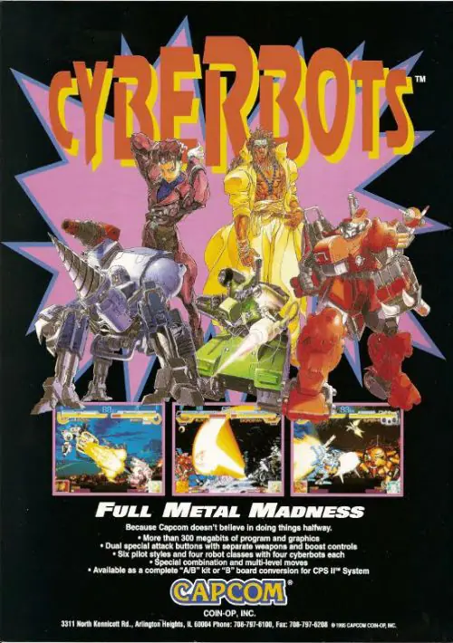 CYBERBOTS - FULLMETAL MADNESS (EUROPE) ROM download