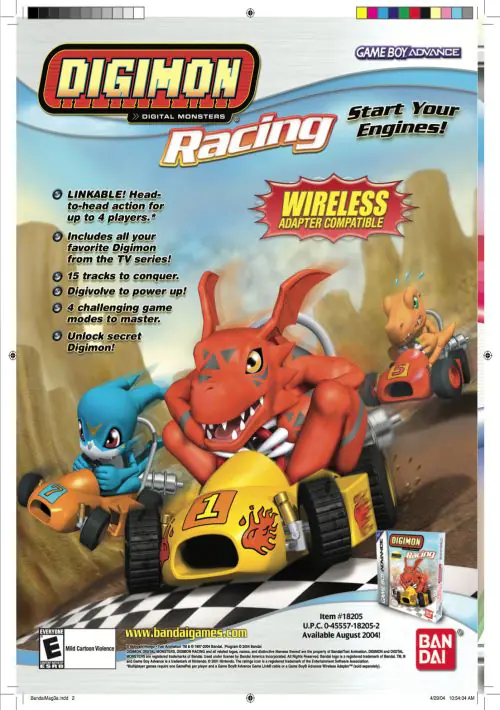 Digimon Racing ROM download