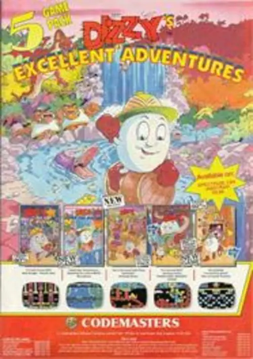 Dizzy's excellent Adventure Disk I (1992)(Codemasters)[cr Cynix] ROM download