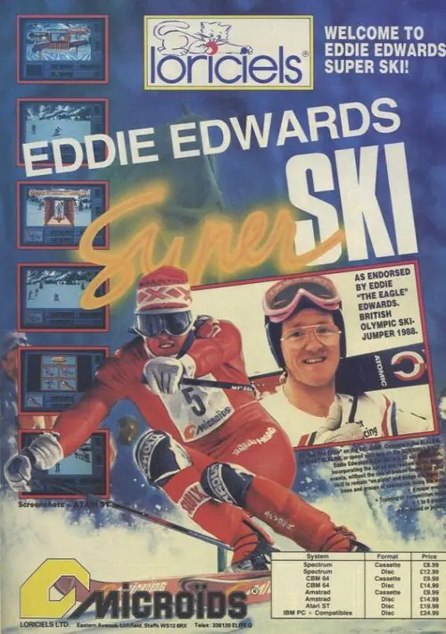Eddie Edwards' Super Ski (1989)(Erbe Software)[aka Super Ski Challenge] ROM download