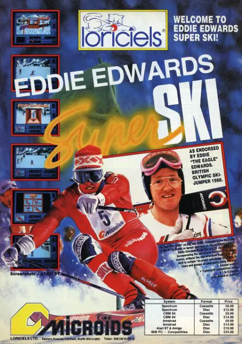 Eddie Edwards Super Ski ROM download