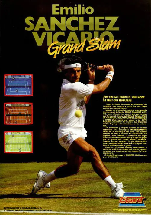 Emilio Sanchez Vicario Grand Slam (1989)(Zigurat Software)(es)[a] ROM download