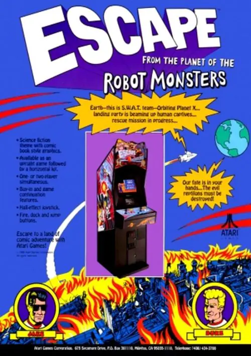 Escape from the Planet of the Robot Monsters ROM download